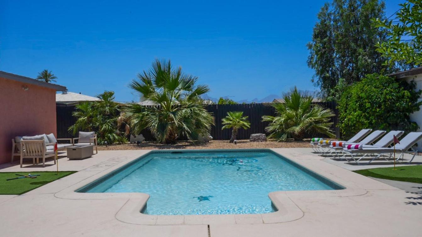 The Pink Cactus - Desert Retreat - Luxe Pool, Golf & Game Room Indio Eksteriør bilde